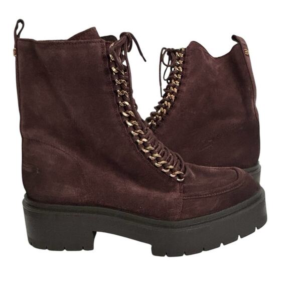 Sam Edelman Lovrin Platform Combat  Suede Lace Up  Boot Size 9 NEW - Picture 2 of 8